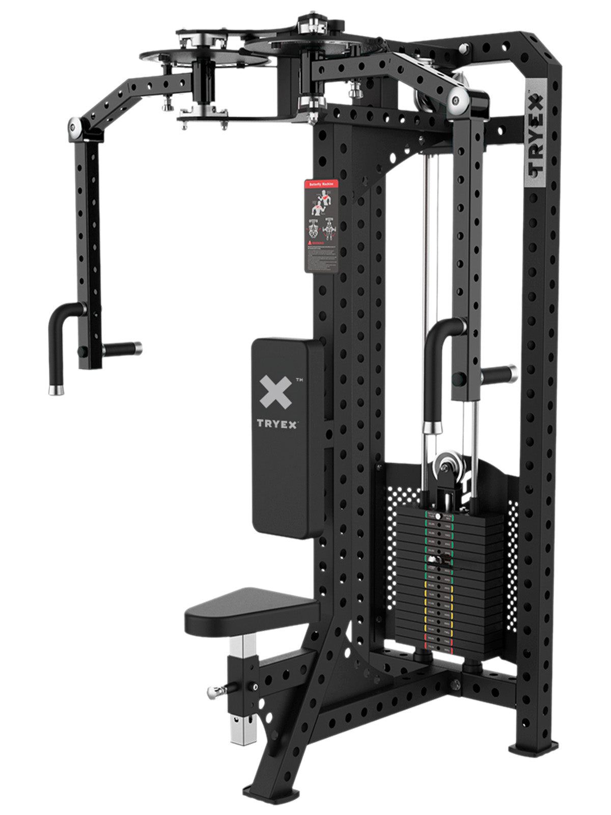 Voador e Crucifixo Invertido Conjugado | Bateria de Pesos 100 kg | Peck Deck - MegaGym