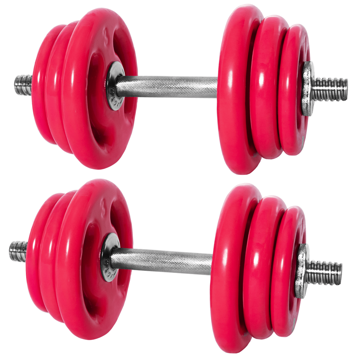 Kit Par Halteres De Academia Rosqueáveis E Anilhas - MegaGym