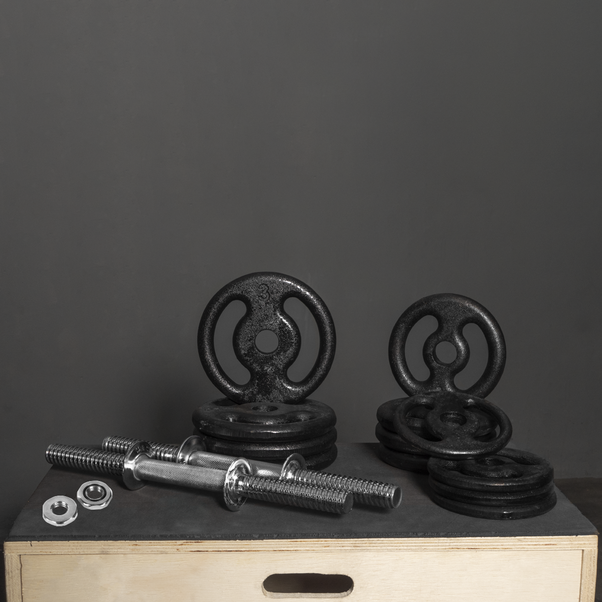 Halter Maciço 40Cm Cromado Com Rosca