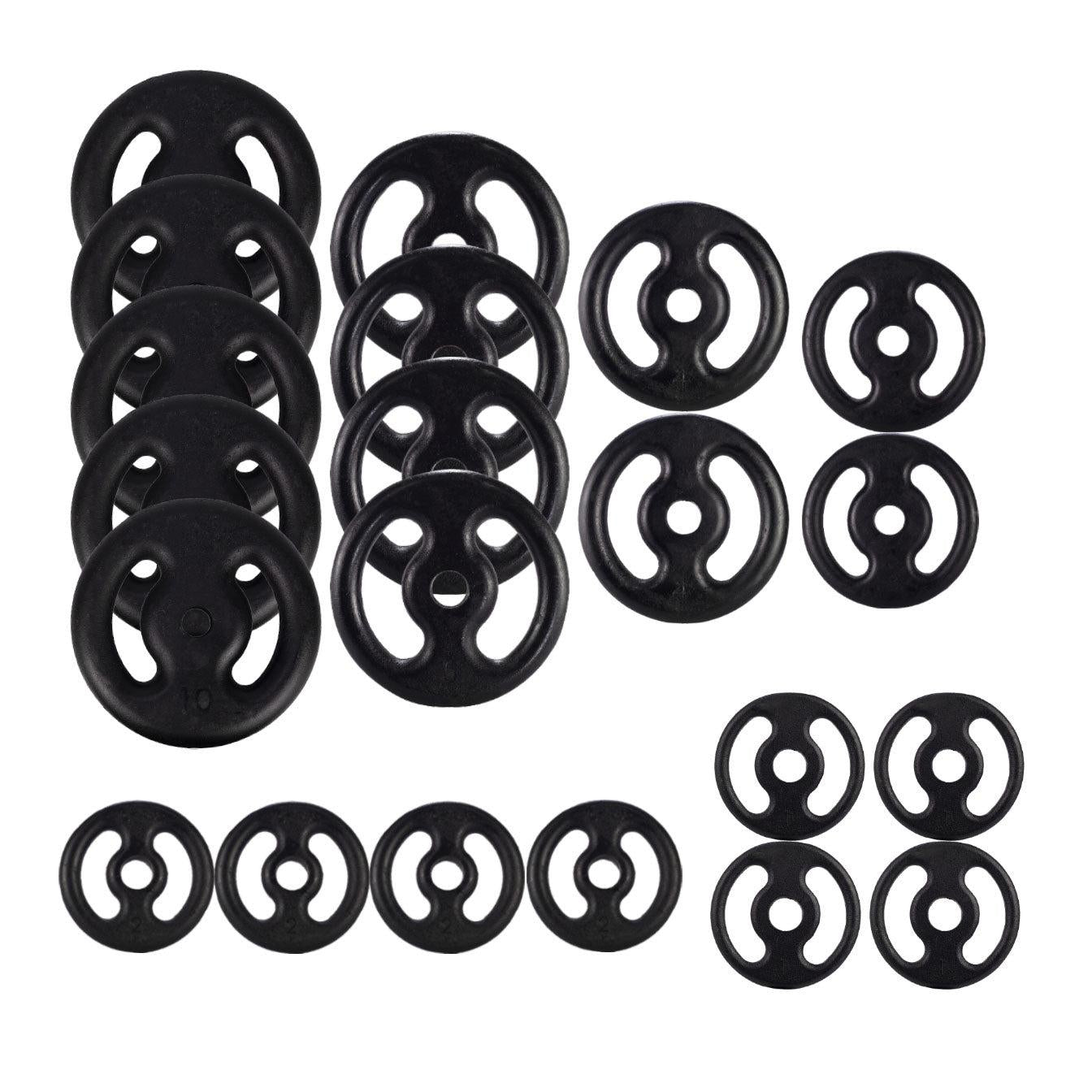 Kit Completo Academia Com 120kg de Anilhas Pintadas-MEGAGYM