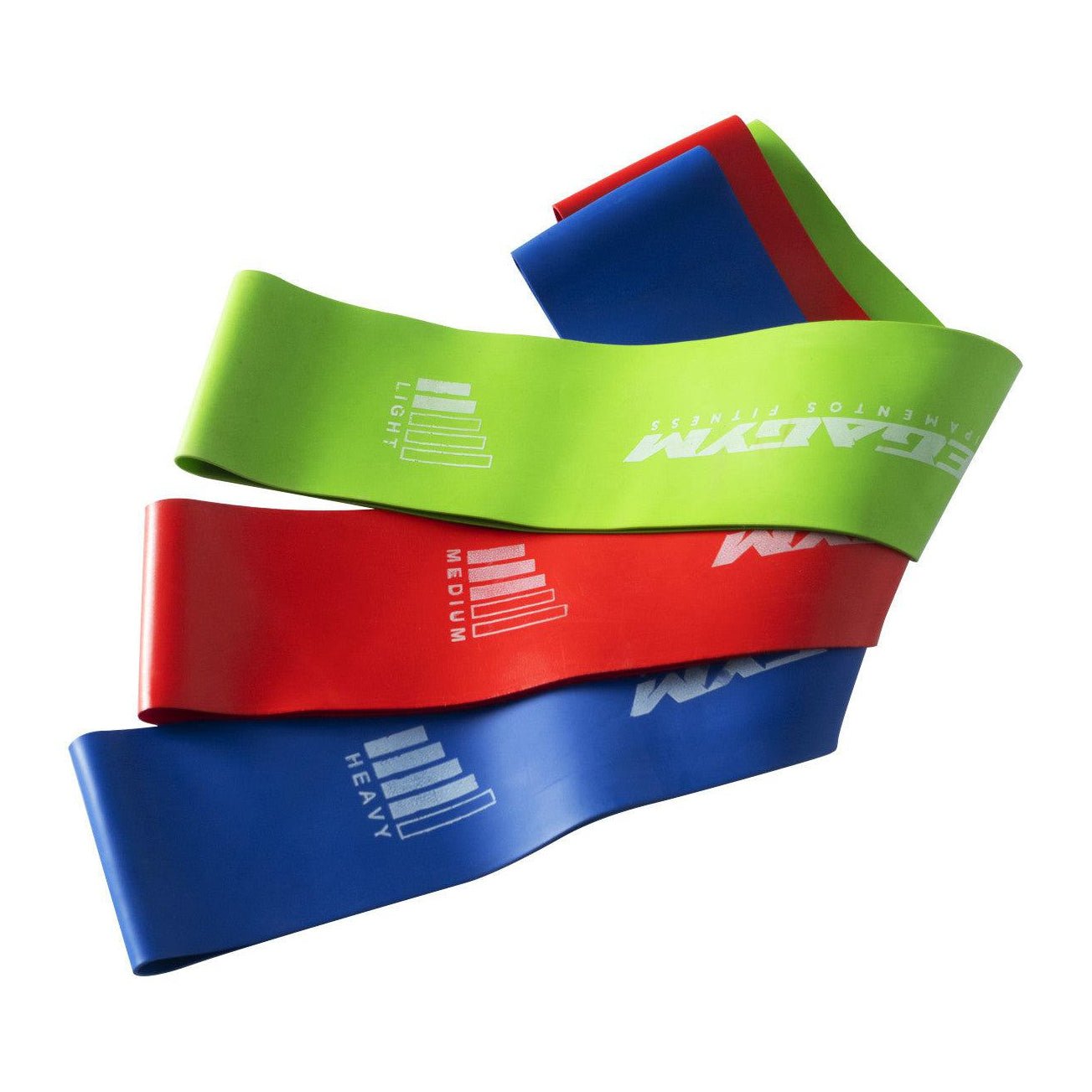 Kit Mini - band Elastico Academia 3 Fitas 3 Intensidades - MegaGym