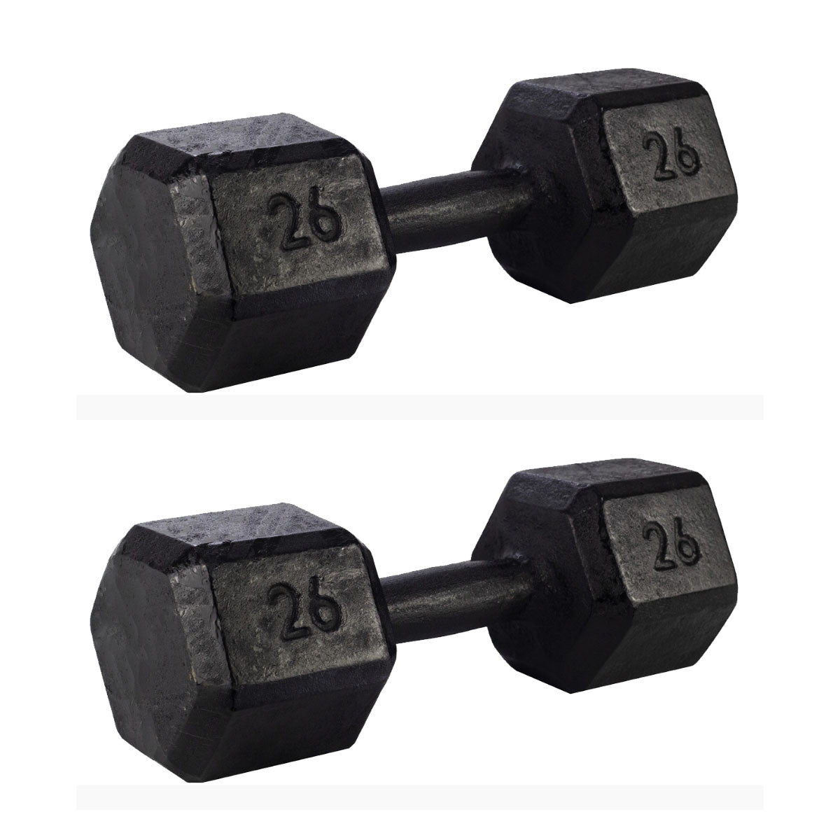 Kit Musculação Com Par de Halteres Sextavados Pintados de 12-30kg-MEGAGYM