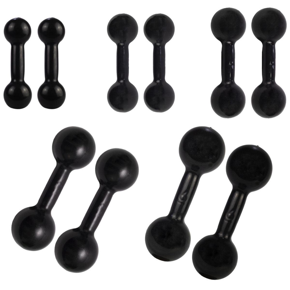 Kit Torre Suporte Expositor + 10 Pares De Halteres Bolas Emborrachados 1 Á 10KG - MegaGym