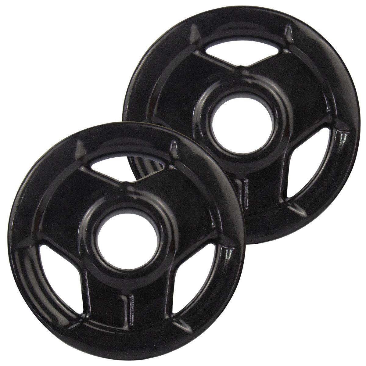 Kit Treino Com Par Halteres Barra 40cm + 24kg Anilhas Sport Emborrachadas-MEGAGYM