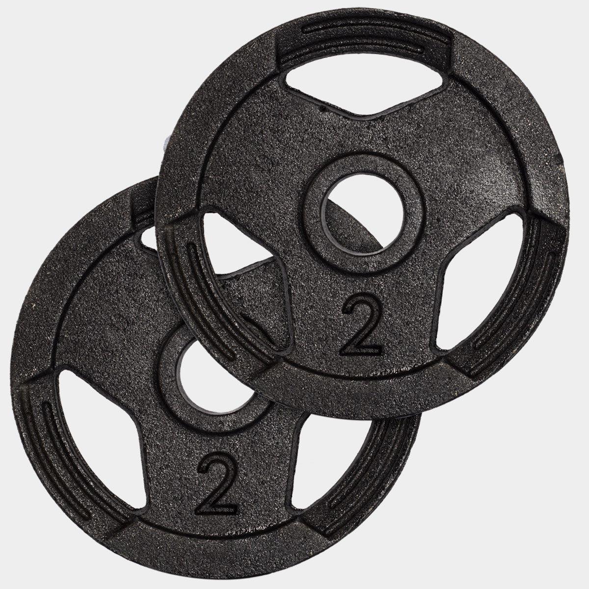 Kit Treino Com Par Halteres Barra 40cm + 24kg Anilhas Sport Pintadas - MegaGym