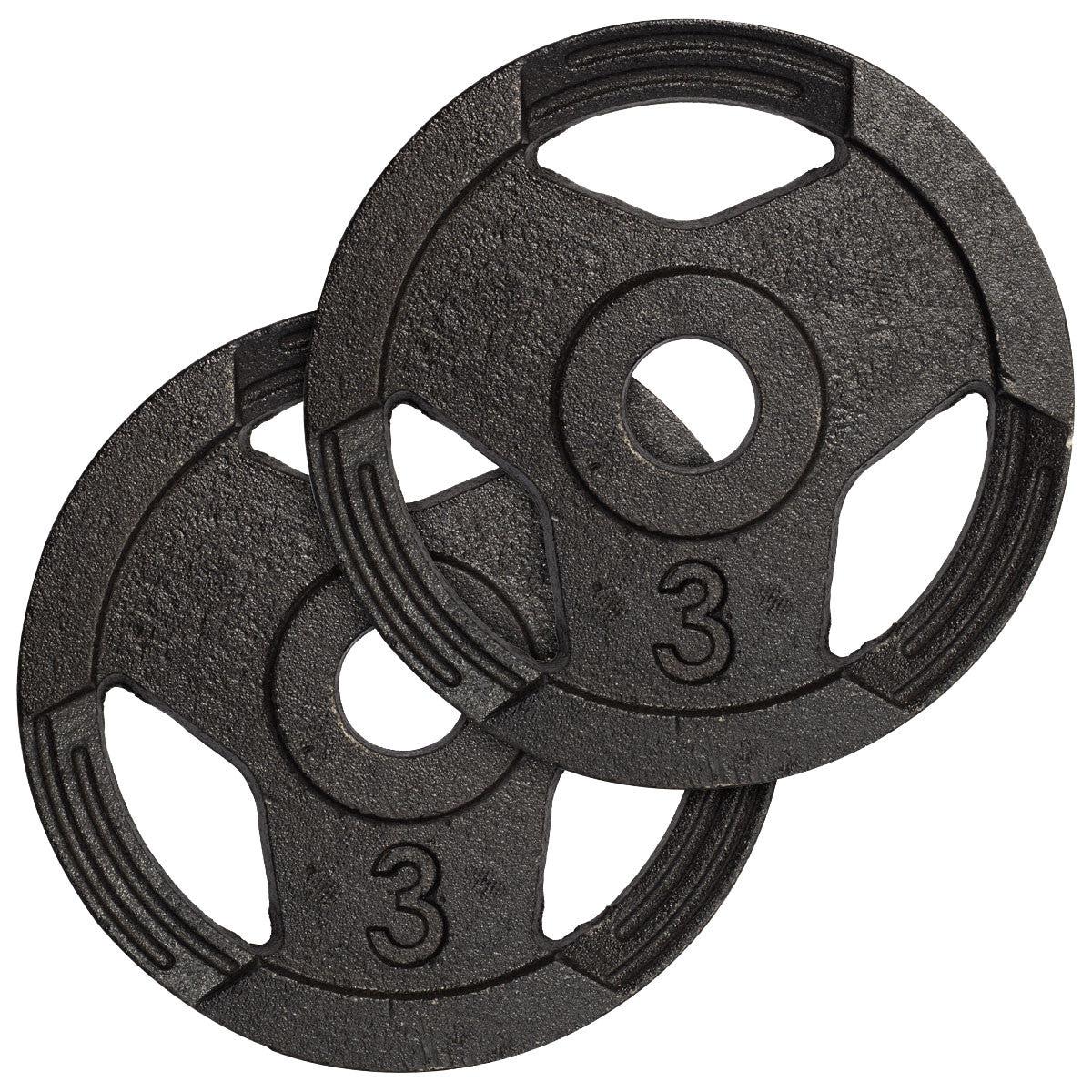 Kit Treino Com Par Halteres Barra 40cm + 24kg Anilhas Sport Pintadas - MegaGym