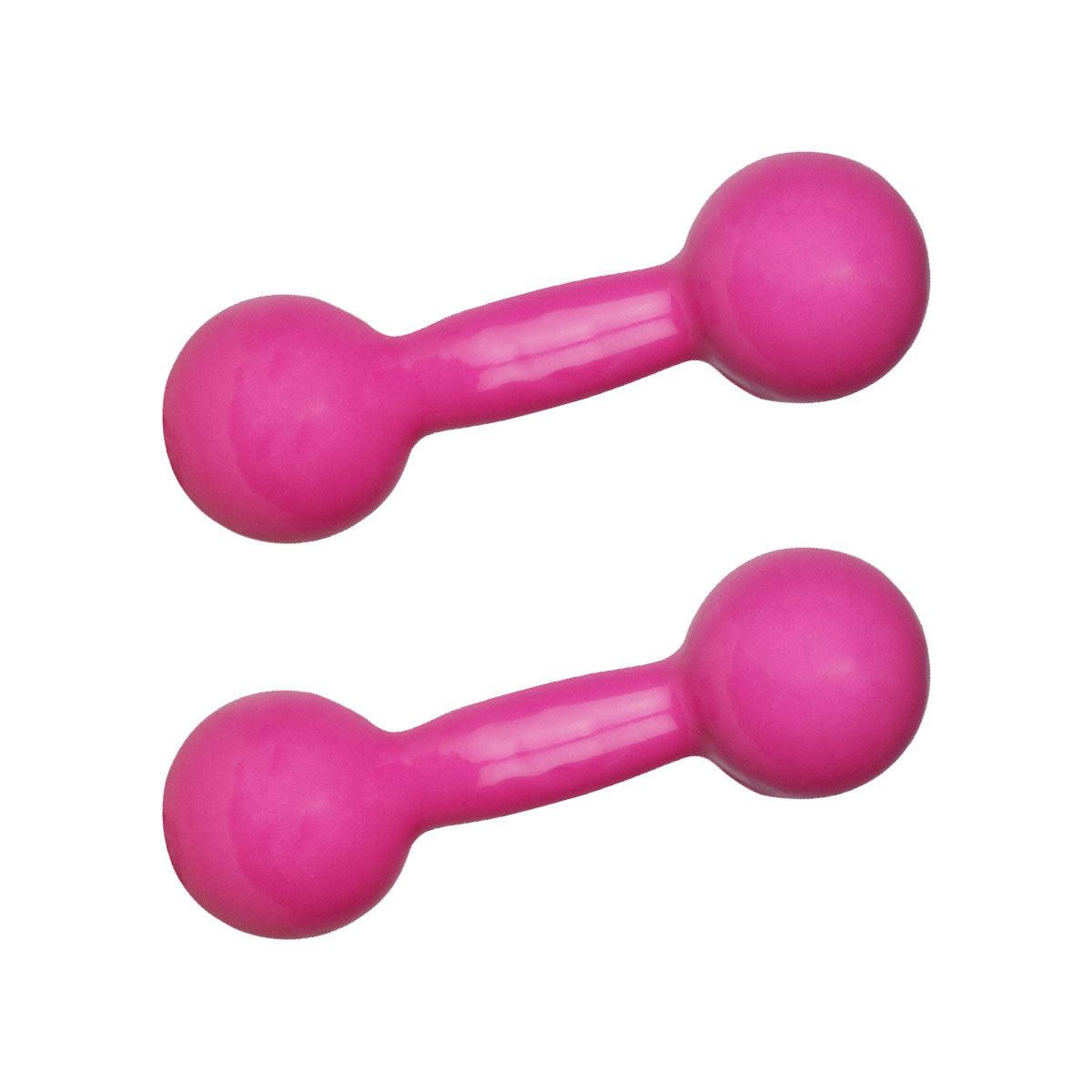 Kit Treino Com Par de Halteres Bola Emborrachados 1 - 2kg - MegaGym