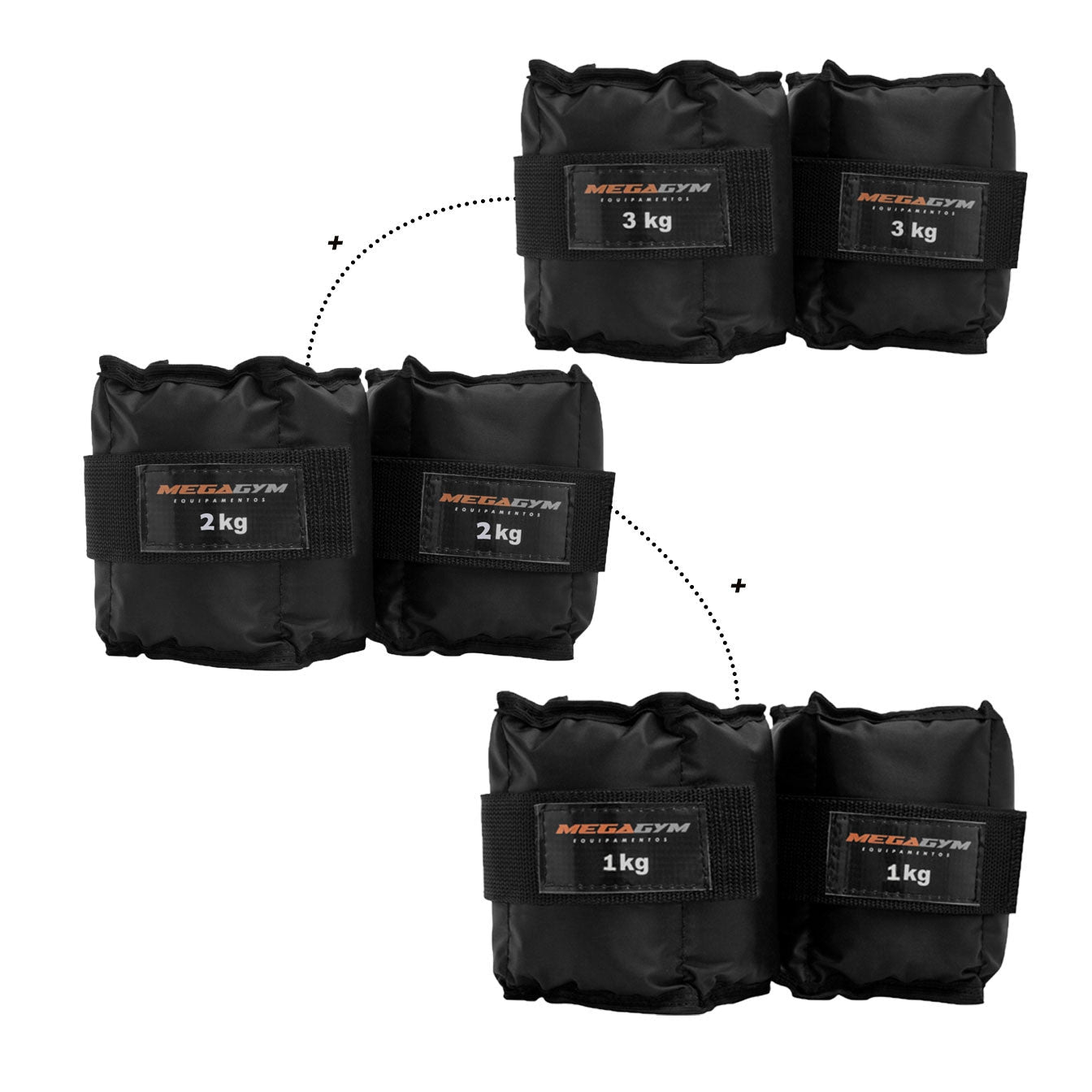 Caneleiras Tornozeleiras De Peso - MegaGym