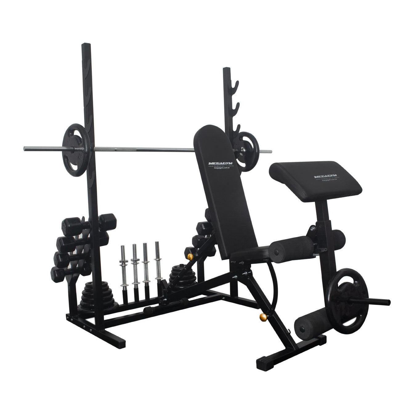 Kit Treino de Musculação HomeGym - Modelo Completo-MEGAGYM