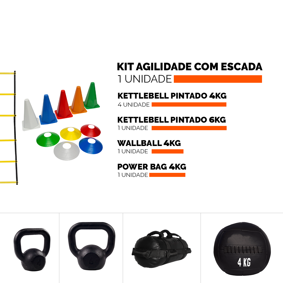 KIT TREINO FUNCIONAL PESADO