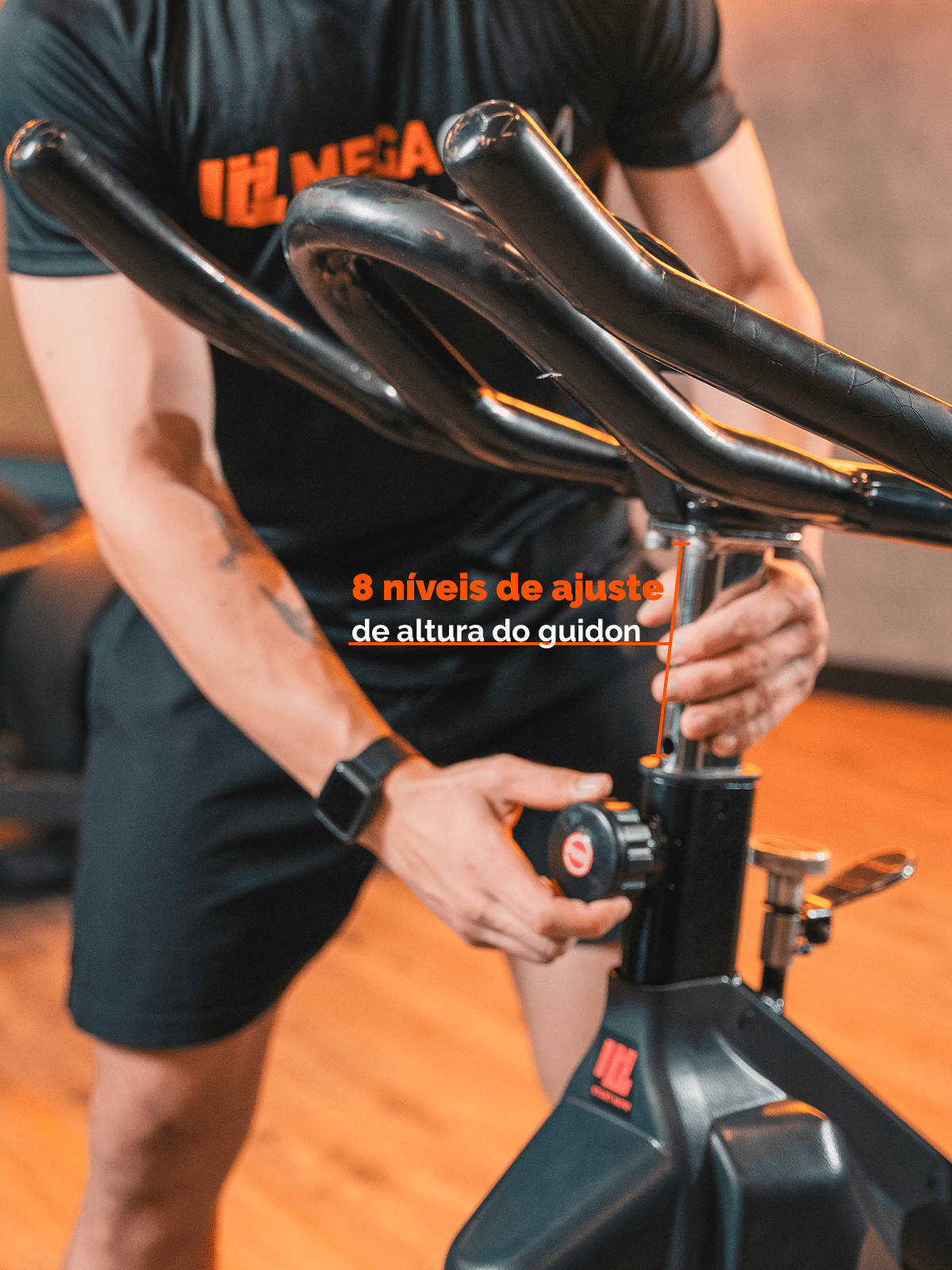 Bike Mega Spinning PRO 18K - Bicicleta Indoor Profissional - MegaGym