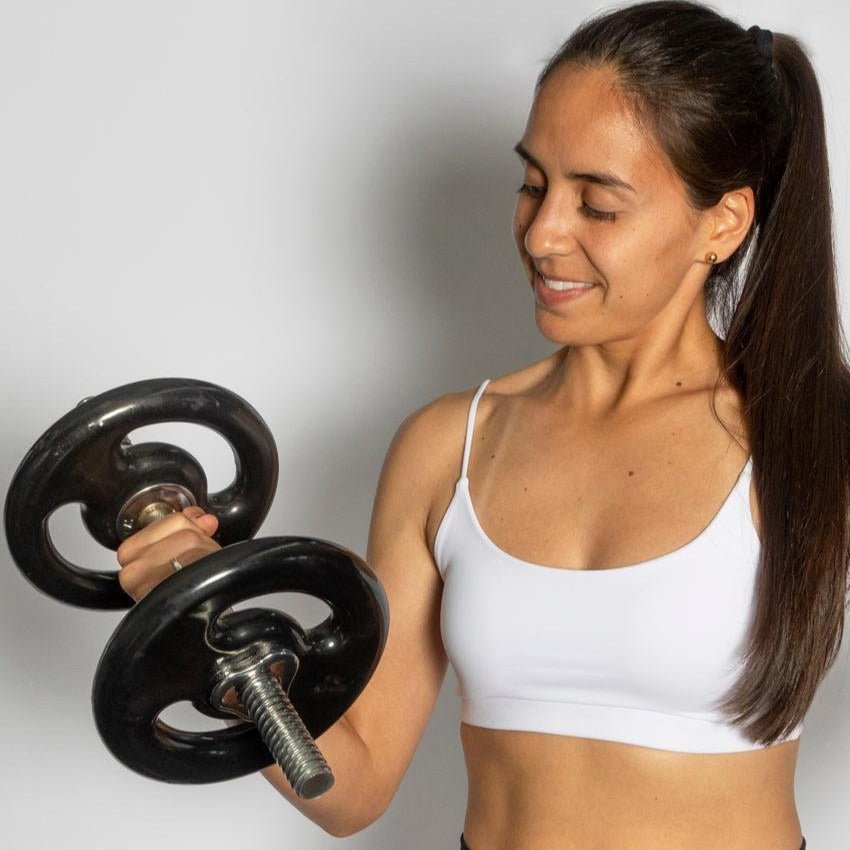 Halter Maciço 35Cm Cromado Com Rosca - MegaGym