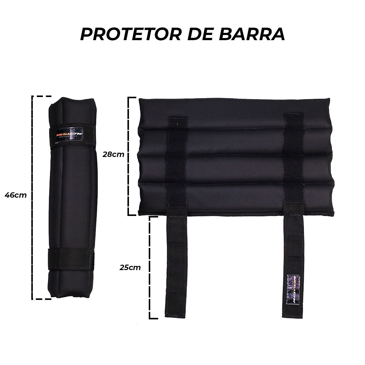 PROTETOR P/ BARRA DE MUSCULAÇÃO-MEGAGYM