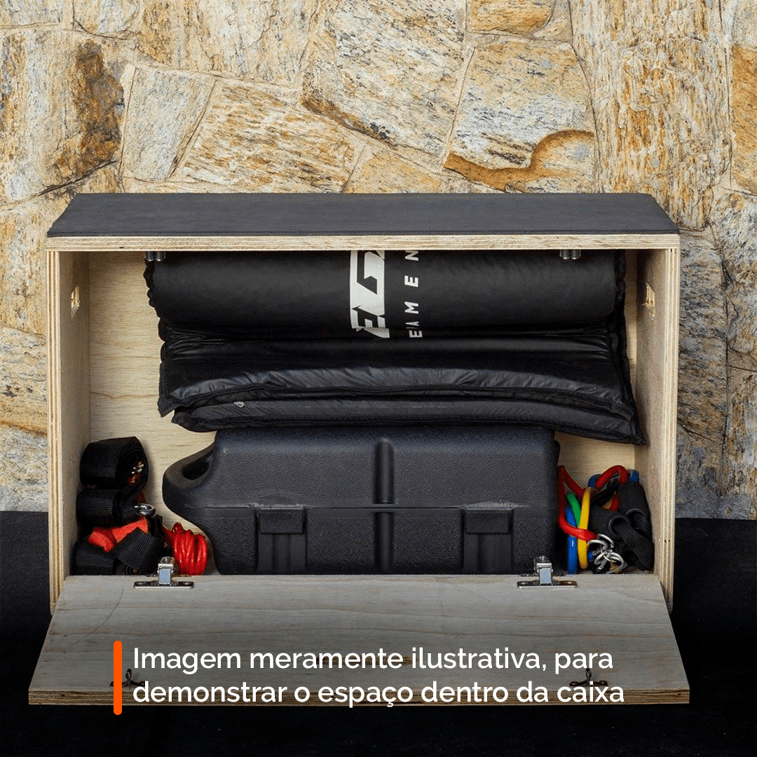 Caixa De Salto Organizadora Fit Box 40cm X 65cm X 35cm - MegaGym