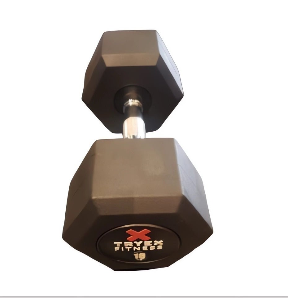 HALTER DUMBBELL SEXTAVADO INJETADO COM PEGADA CROMADA(PEÇA) - 22KG - MegaGym