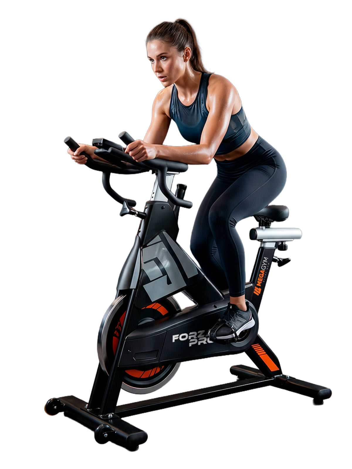 Bike Profissional Magnética Forza Pro 20K | Com Monitor Digital | Resistência Magnética | Disco de Inercia 18Kg | Suporta 170Kg