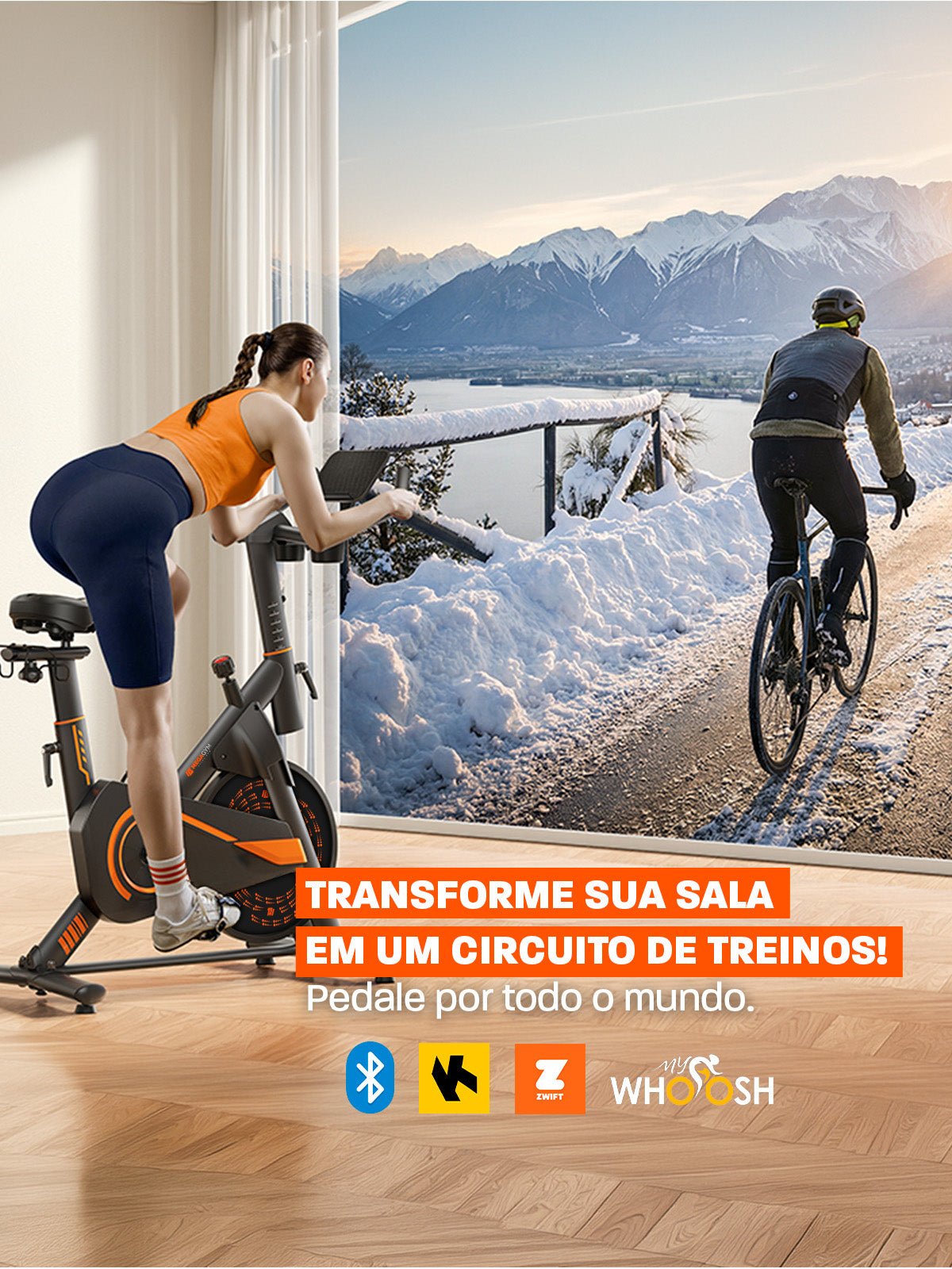 Bicicleta Ergométrica Smart Magnetic 6K | Disco 6Kg | Resistência Magnética - MegaGym