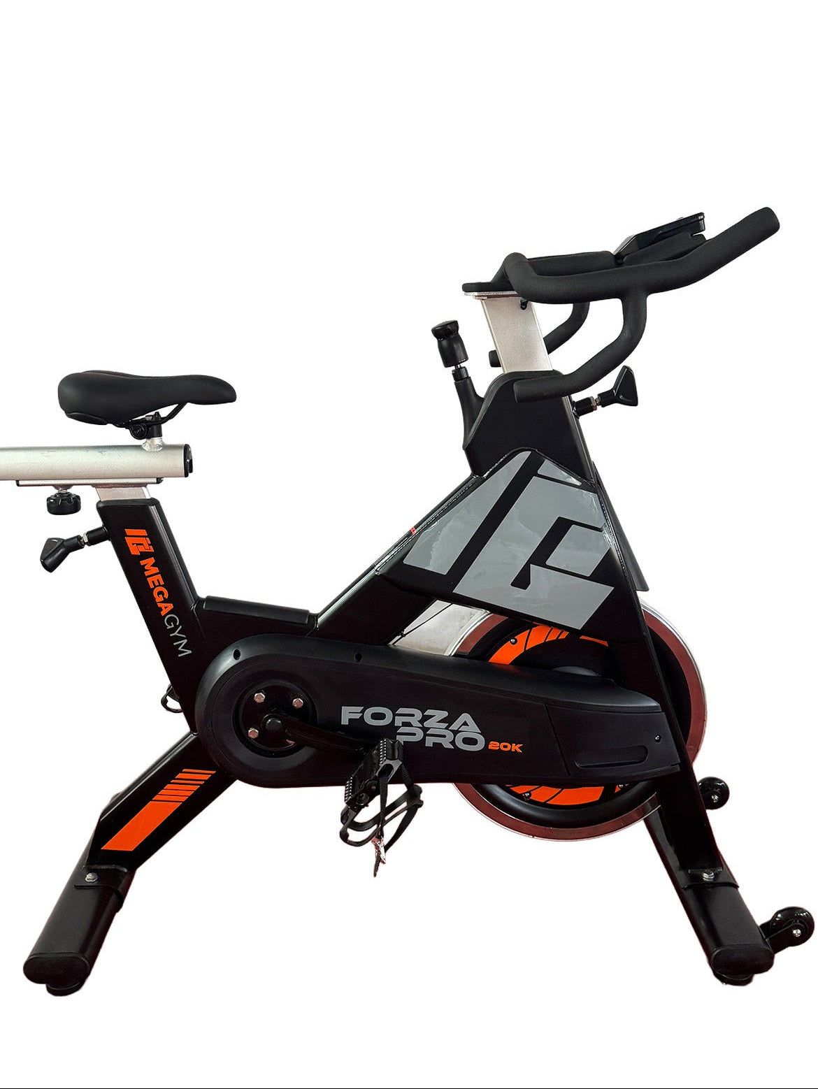 Bike Profissional Magnética Forza Pro 20K | Com Monitor Digital | Resistência Magnética | Disco de Inercia 18Kg | Suporta 170Kg - MegaGym