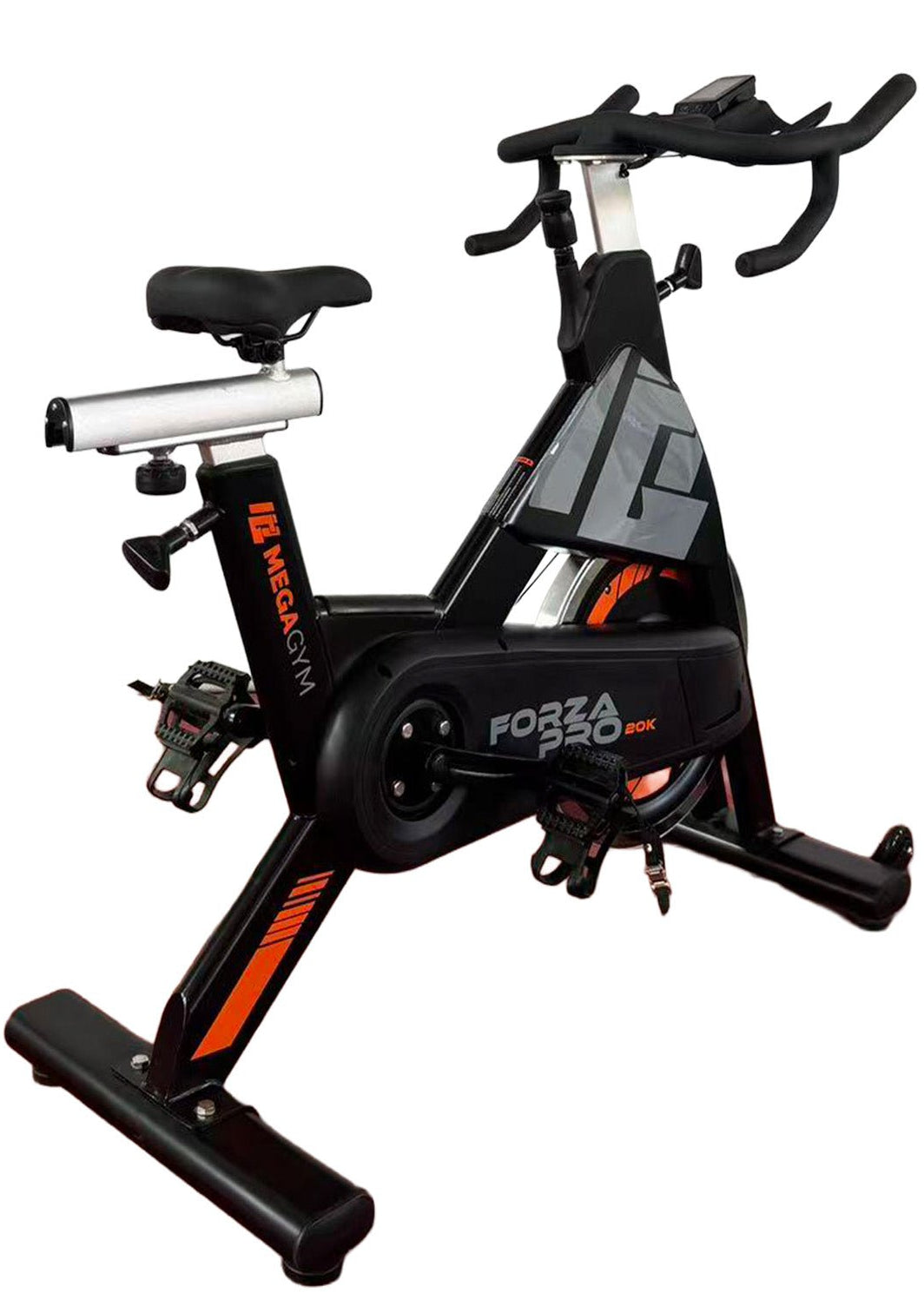 Bike Profissional Magnética Forza Pro 20K | Com Monitor Digital | Resistência Magnética | Disco de Inercia 18Kg | Suporta 170Kg - MegaGym