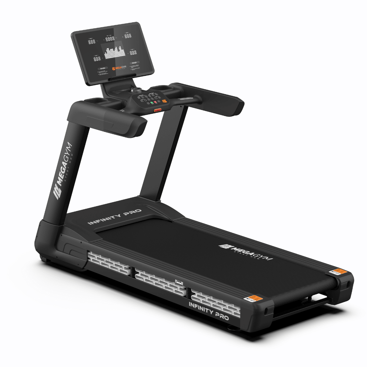 Esteira Profissional Infinity Pro | 25 km/h | Suporta 200 kg | Motor AC 6 HPP | Inclinação Automática com 25 Níveis - MegaGym