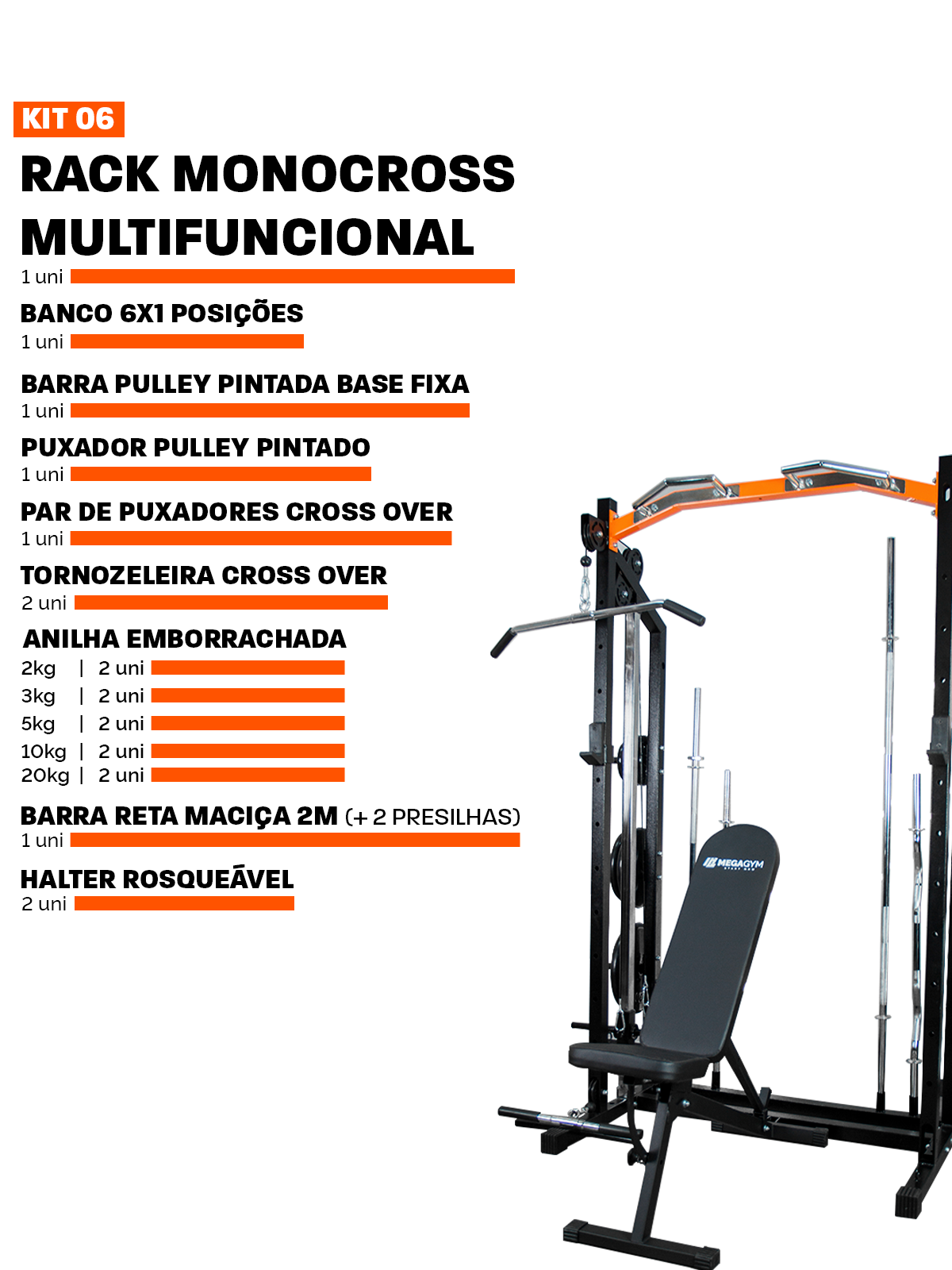 Rack Monocross Multifuncional