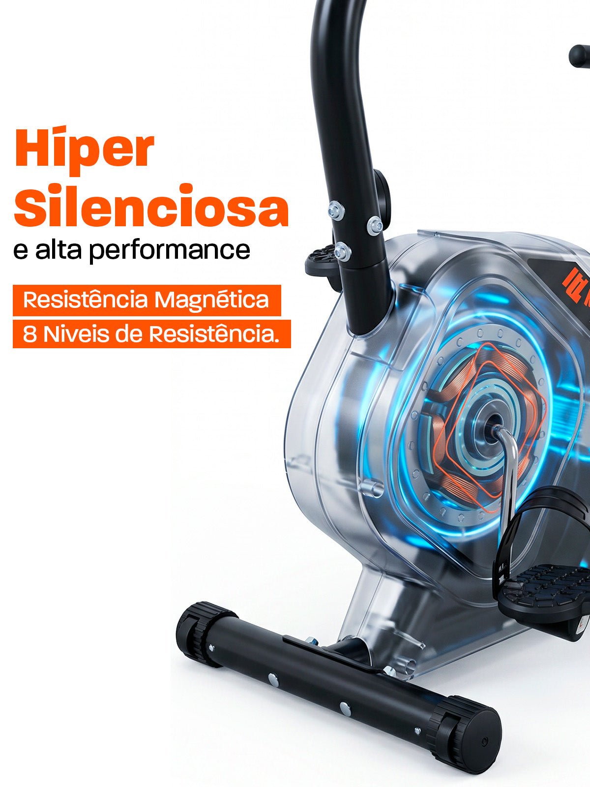 Bike Horizontal Magnética MegaGym Soft Ride 3000 - MegaGym