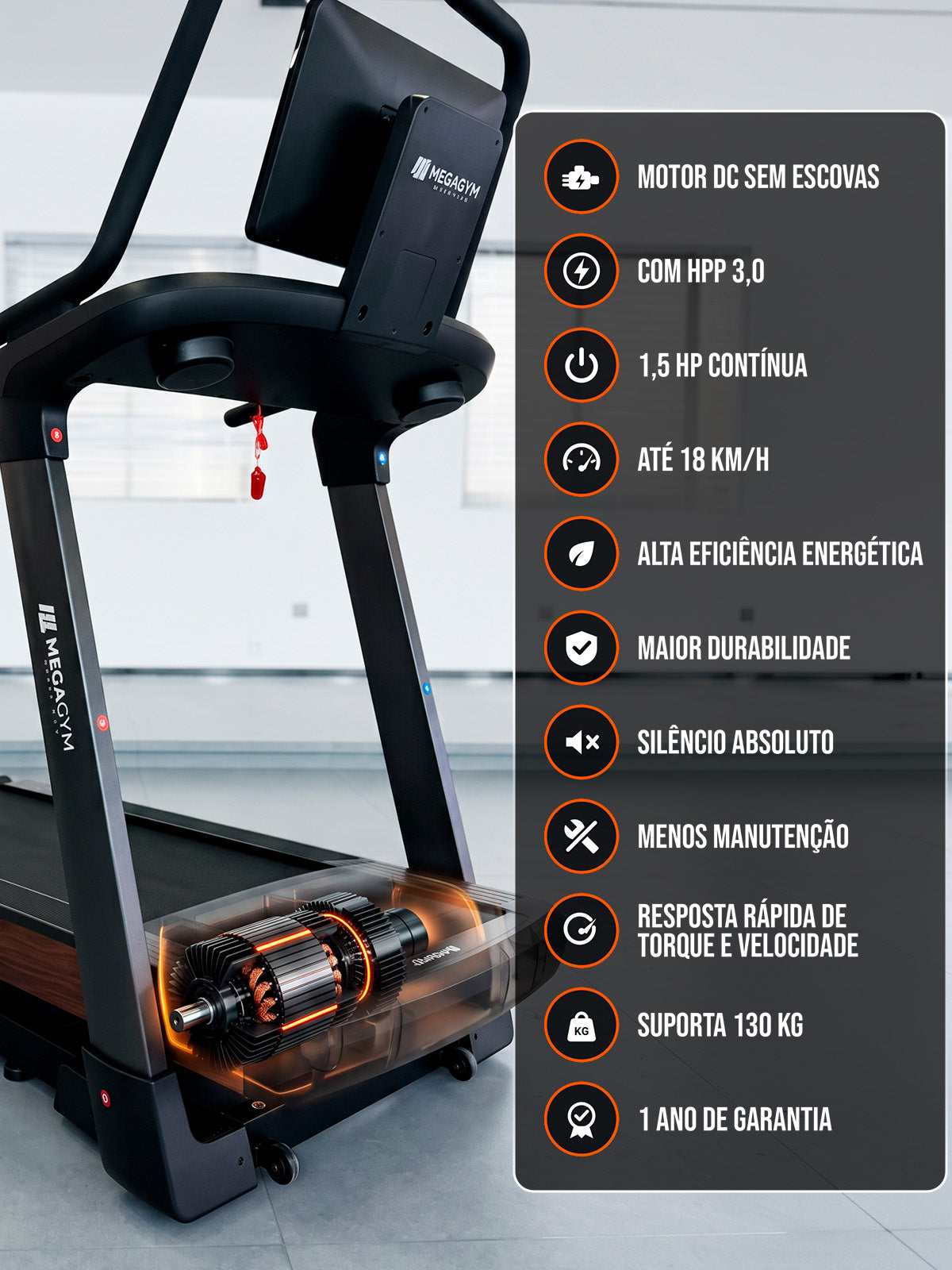 Esteira Smart Advanced Everest 49 Níveis | 49 Níveis de Inclinação Automática | Ajuste Automático de Inclinação e Intensidade | Motor de 3 HPP