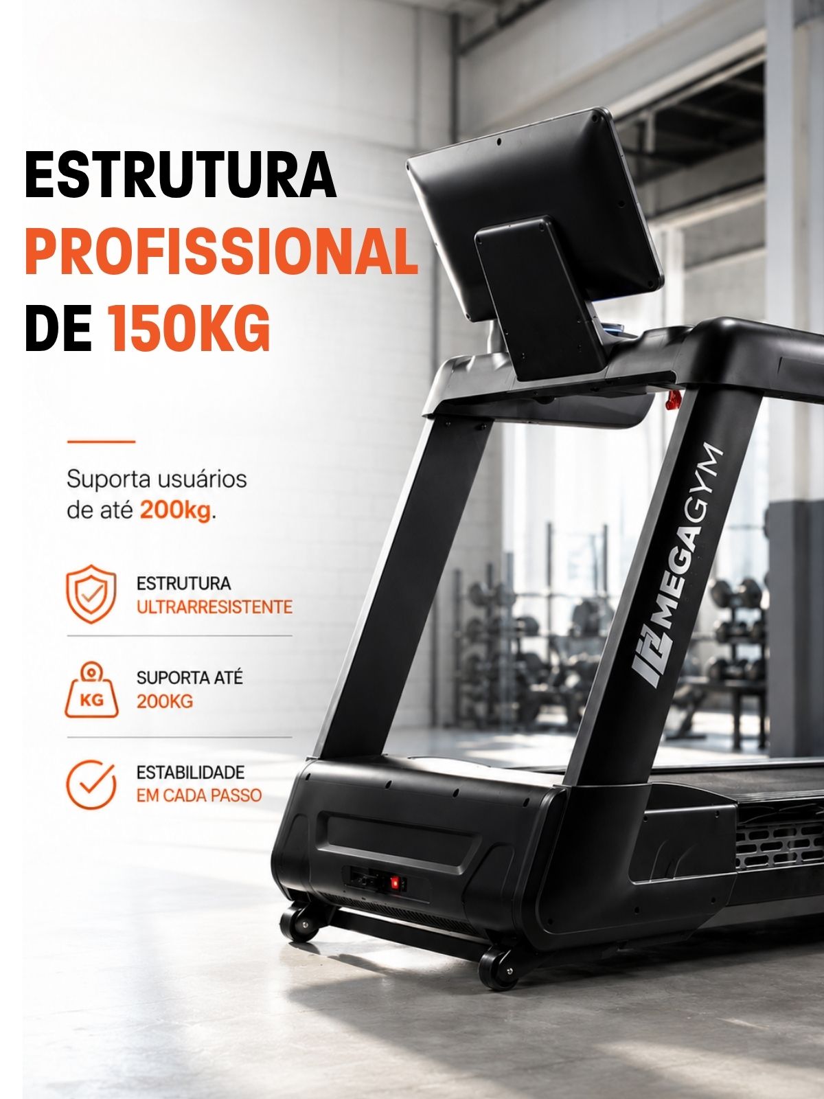 Esteira Profissional Infinity Pro | 25 km/h | Suporta 200 kg | Motor AC 6 HPP | Inclinação Automática com 25 Níveis