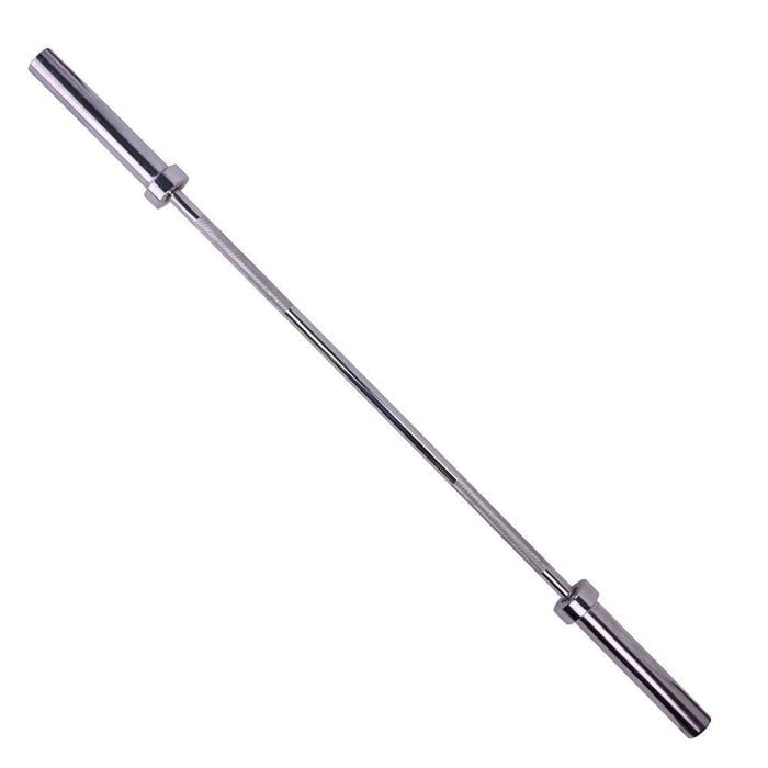 Barra Olímpica De Musculação Reta Cromada 51Mm - MegaGym