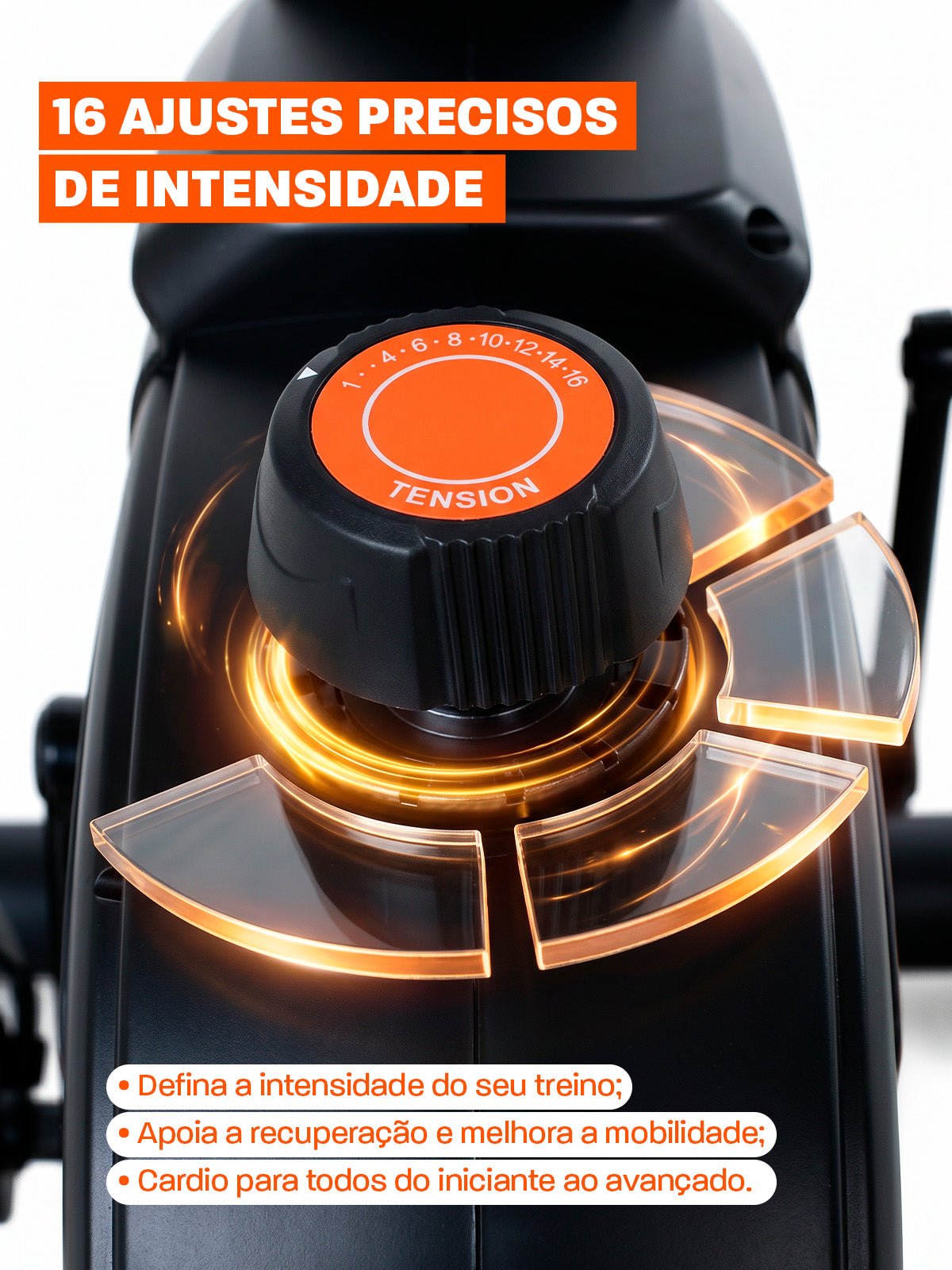 Bike Horizontal Magnética Semiprofissional MegaGym Soft Ride 5000 | Resistencia Magnética | Suporta 130Kg - MegaGym