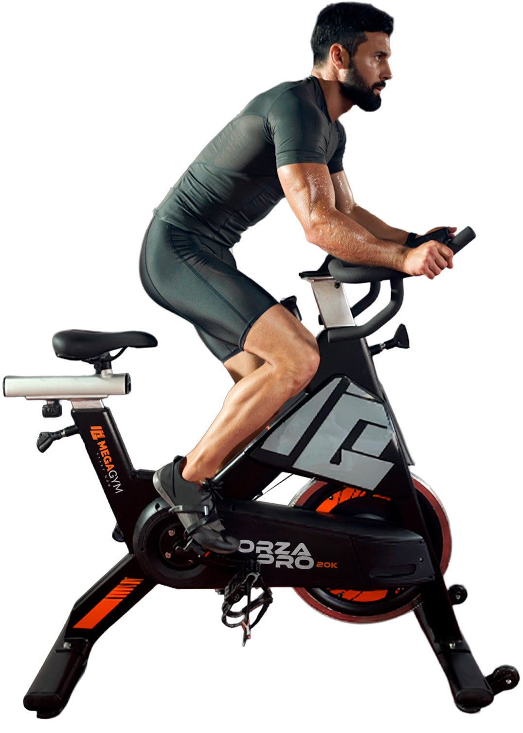 Bike Profissional Magnética Forza Pro 20K | Com Monitor Digital | Resistência Magnética | Disco de Inercia 18Kg | Suporta 170Kg - MegaGym