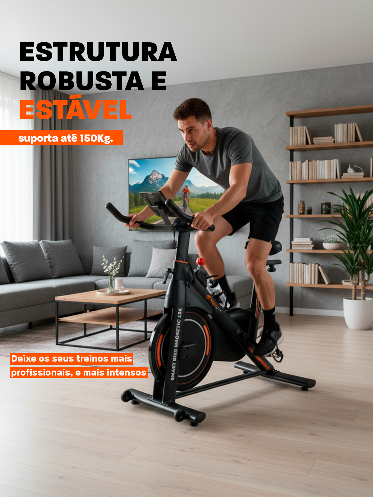 Bicicleta Ergométrica Smart Magnetic 13K | Disco 13KG | Resistência Magnética potente | Banco Ultra Soft