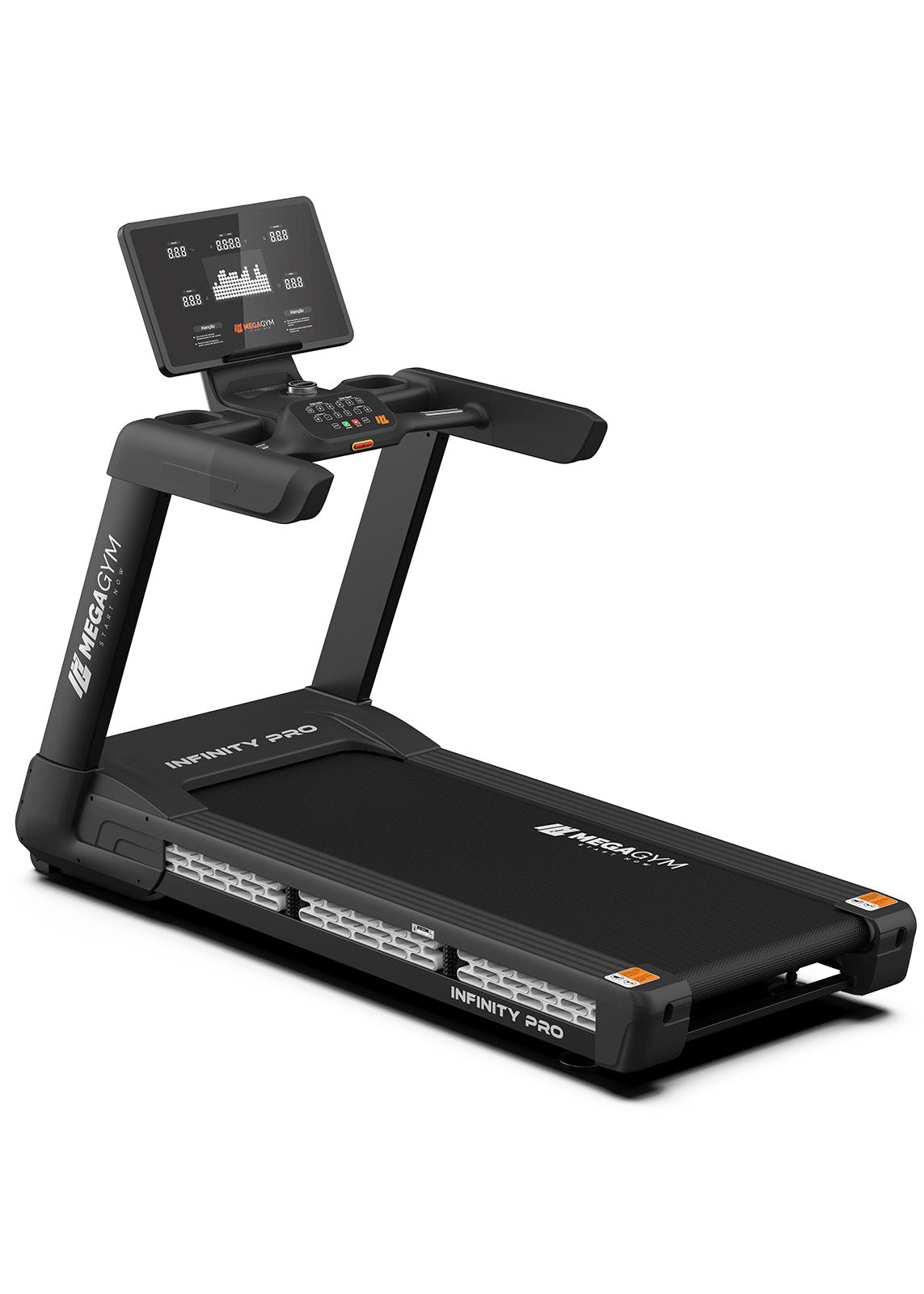 Esteira Profissional Infinity Pro | 25 km/h | Suporta 200 kg | Motor AC 6 HPP | Inclinação Automática com 25 Níveis - MegaGym