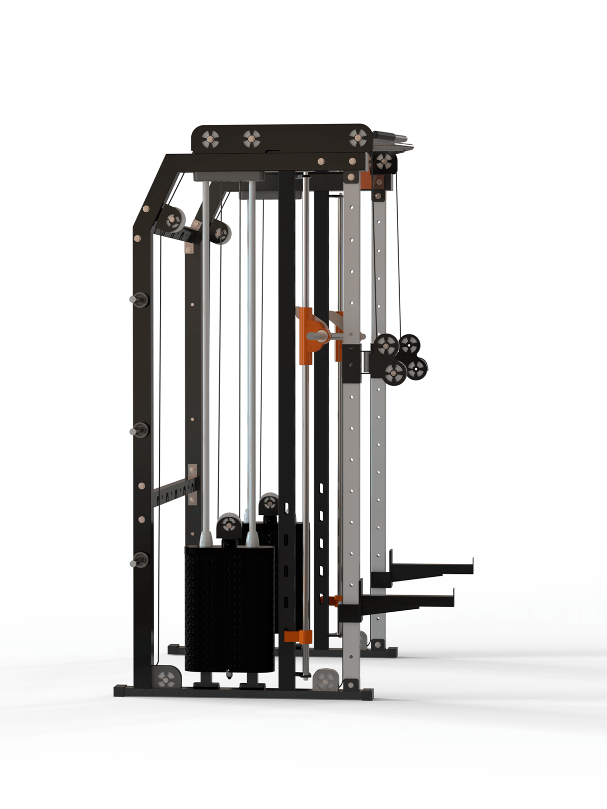 Multi Crossover Smith Com Rack Integrado + Barra Guiada - MegaGym