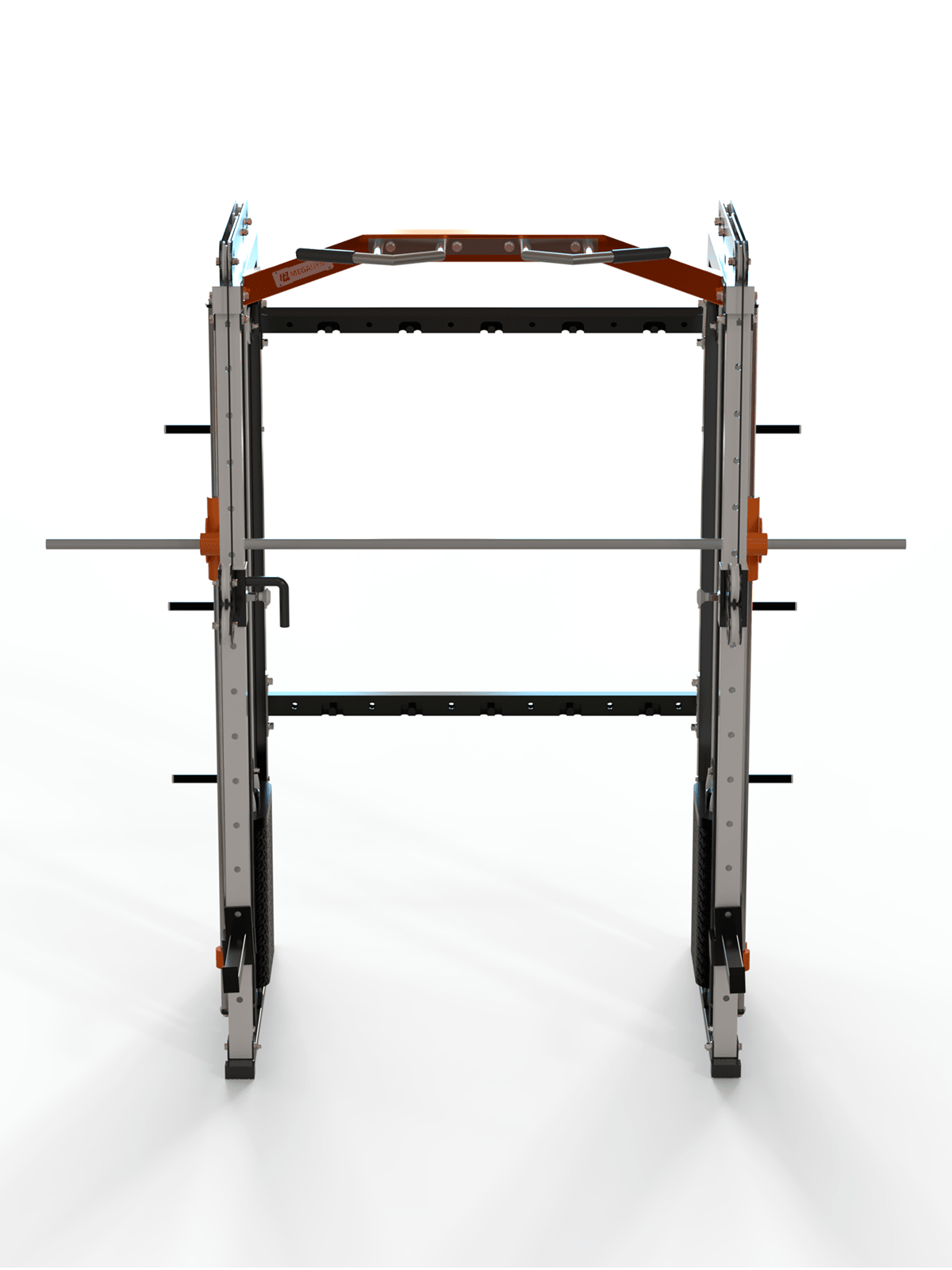 Multi Crossover Smith Com Rack Integrado + Barra Guiada - MegaGym