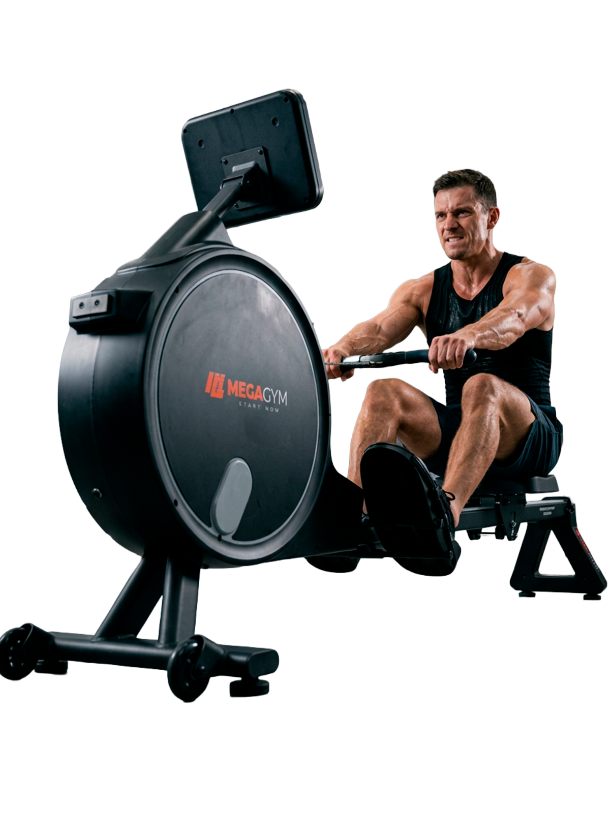 Simulador de Remo Smart Advanced Row 5000 | Ajuste Automático de Intensidade | Bluetooth | Resistência Magnética | Suporta ate 130 Kg