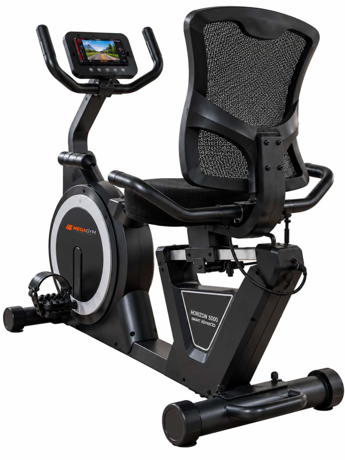 Bike Horizontal Horizon 5000 Smart Advanced | Ajuste Automático de Carga | Bluetooth | Resistência Magnética | Suporta 130Kg