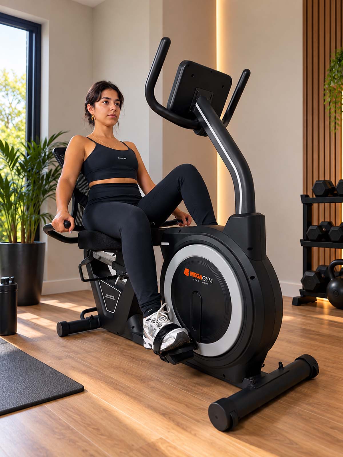 Bike Horizontal Horizon 5000 Smart Advanced | Ajuste Automático de Carga | Bluetooth | Resistência Magnética | Suporta 130Kg