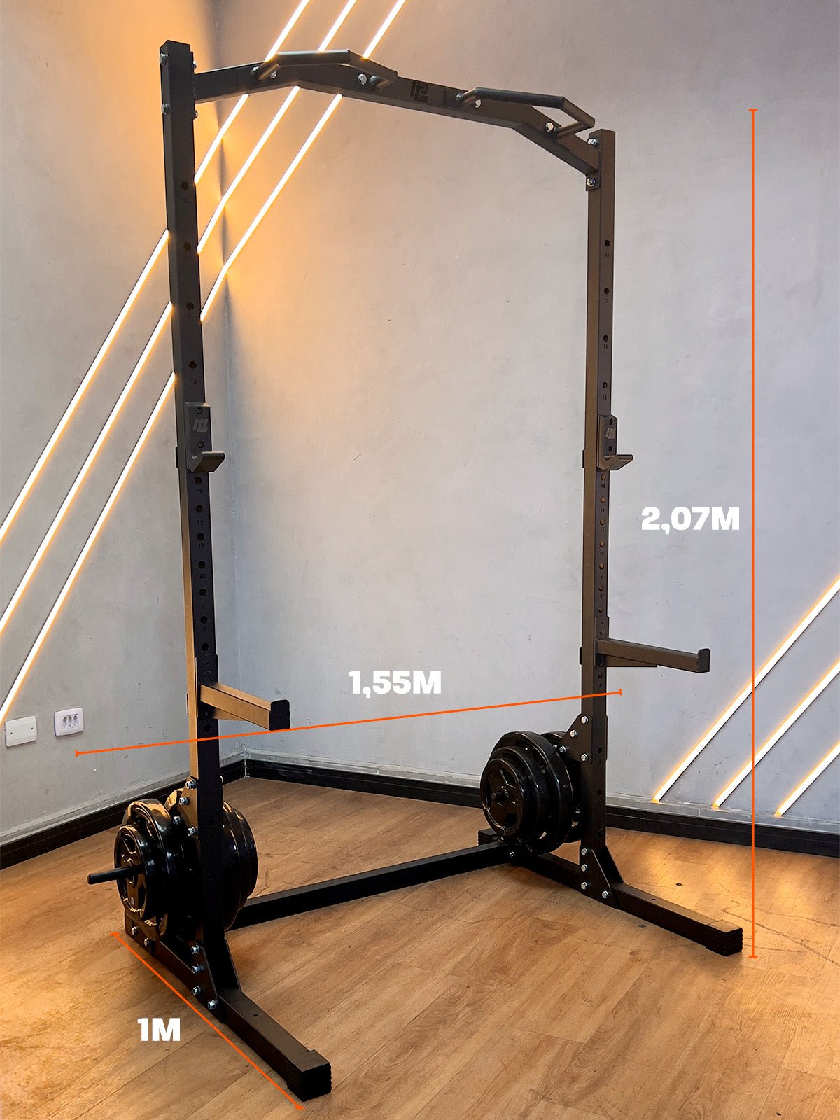 Power Rack Gaiola de Agachamento e Supino - MegaGym
