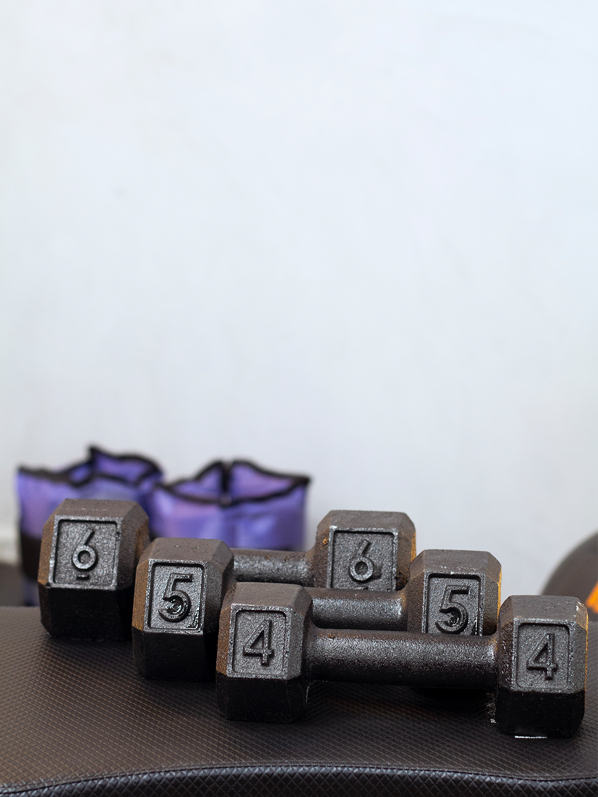 Halter Dumbbell Sextavado Pintado