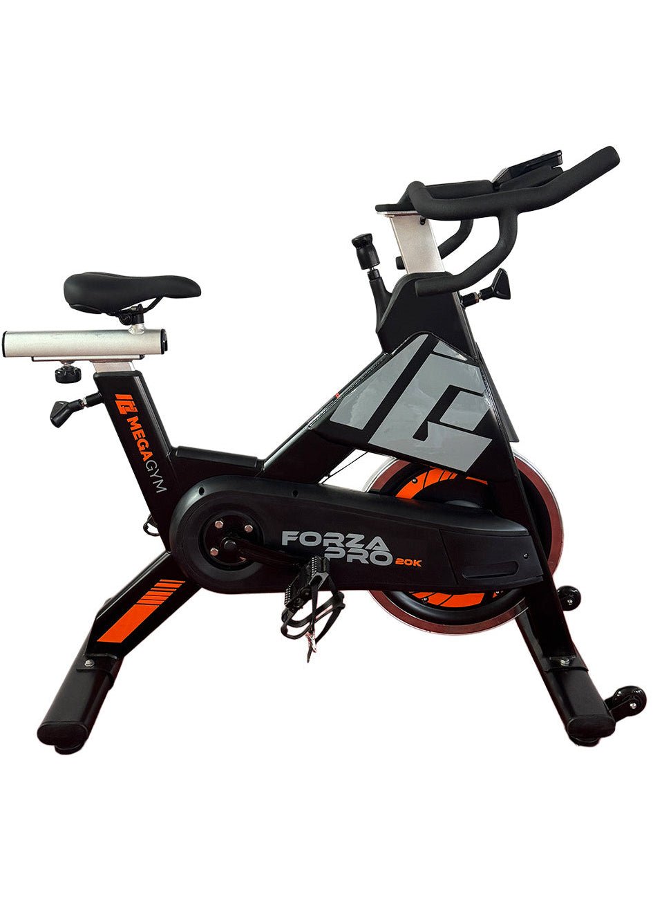 Bike Profissional Magnética Forza Pro 20K | Com Monitor Digital | Resistência Magnética | Disco de Inercia 18Kg | Suporta 170Kg - MegaGym