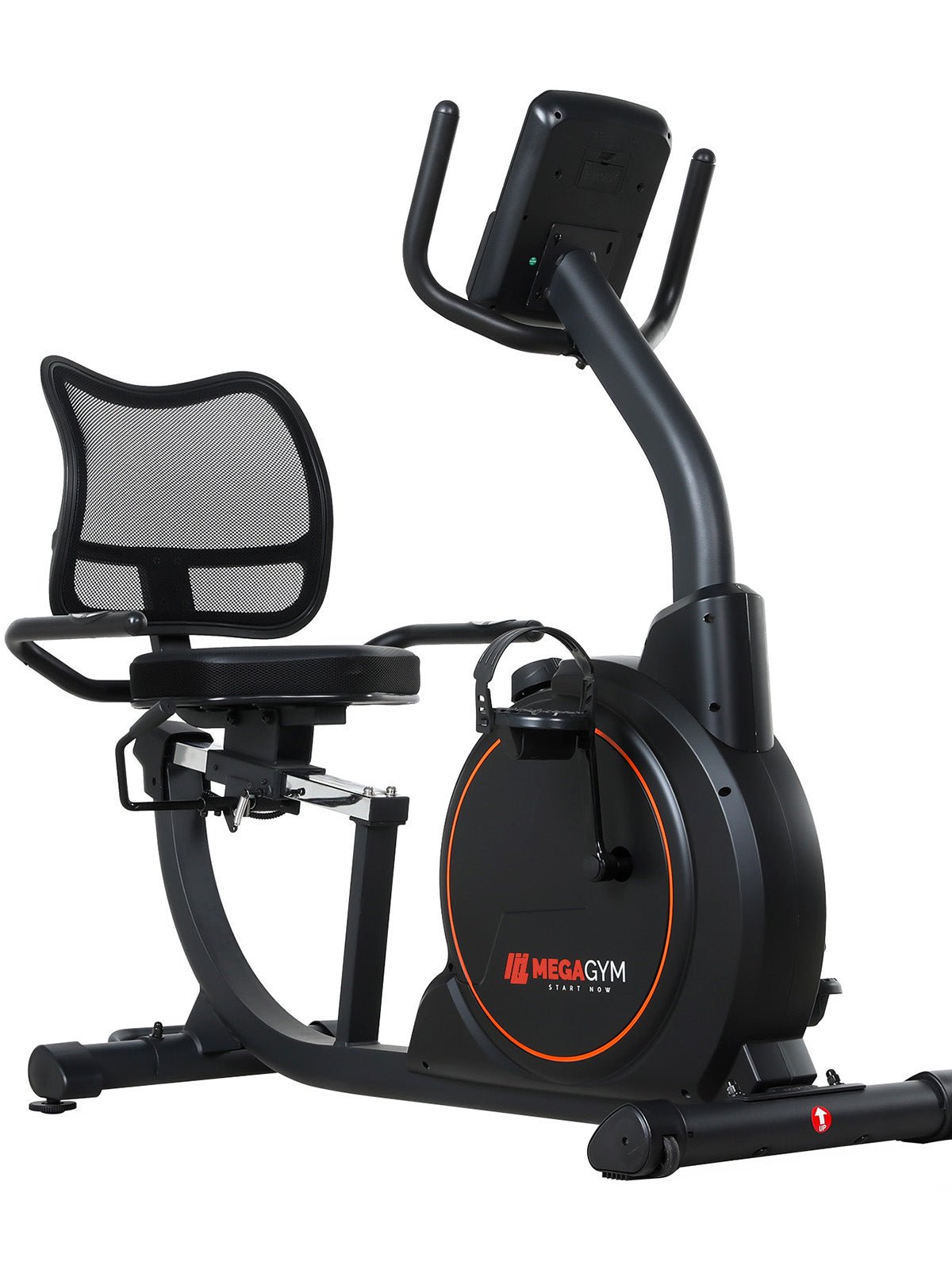 Bike Horizontal Magnética Semiprofissional MegaGym Soft Ride 5000 | Resistencia Magnética | Suporta 130Kg - MegaGym