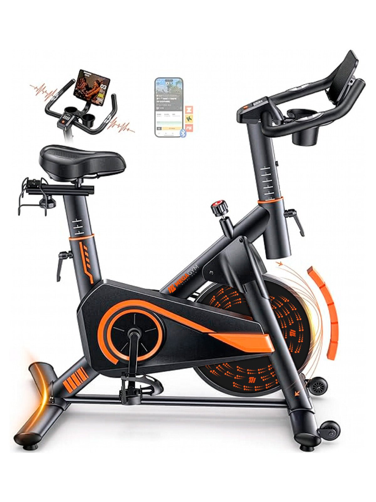 Bicicleta Ergométrica Smart Magnetic 6K | Disco 6Kg | Resistência Magnética - MegaGym
