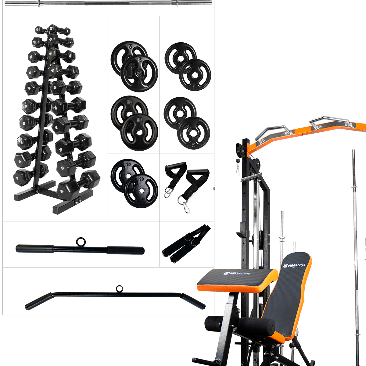 Kit 3 Rack Monocross Multifuncional