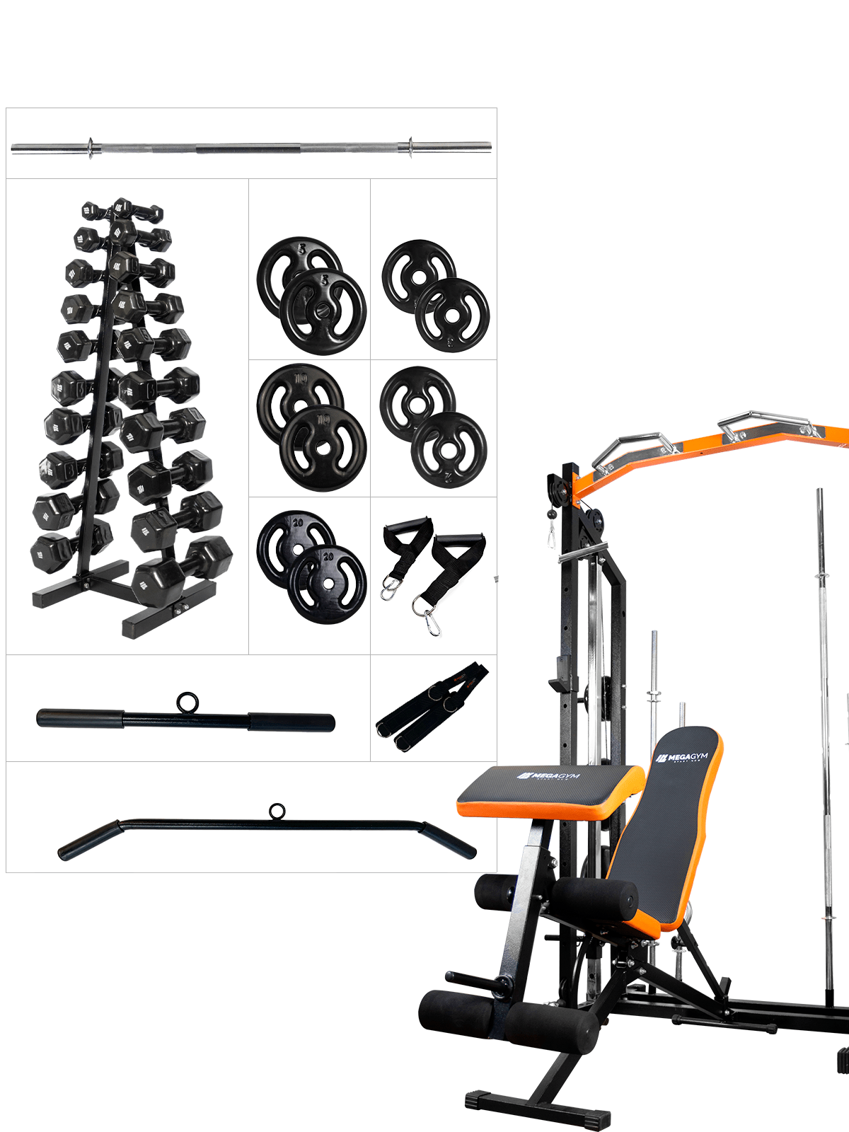 Kit 3 Rack Monocross Multifuncional