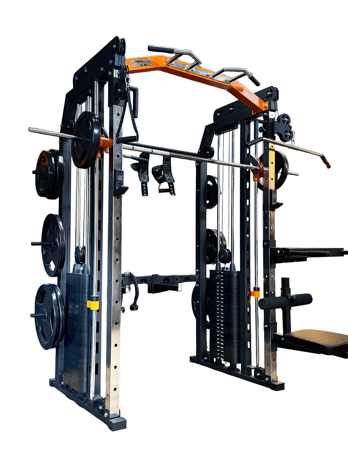 Multi Crossover Smith Com Rack Integrado + Barra Guiada - MegaGym