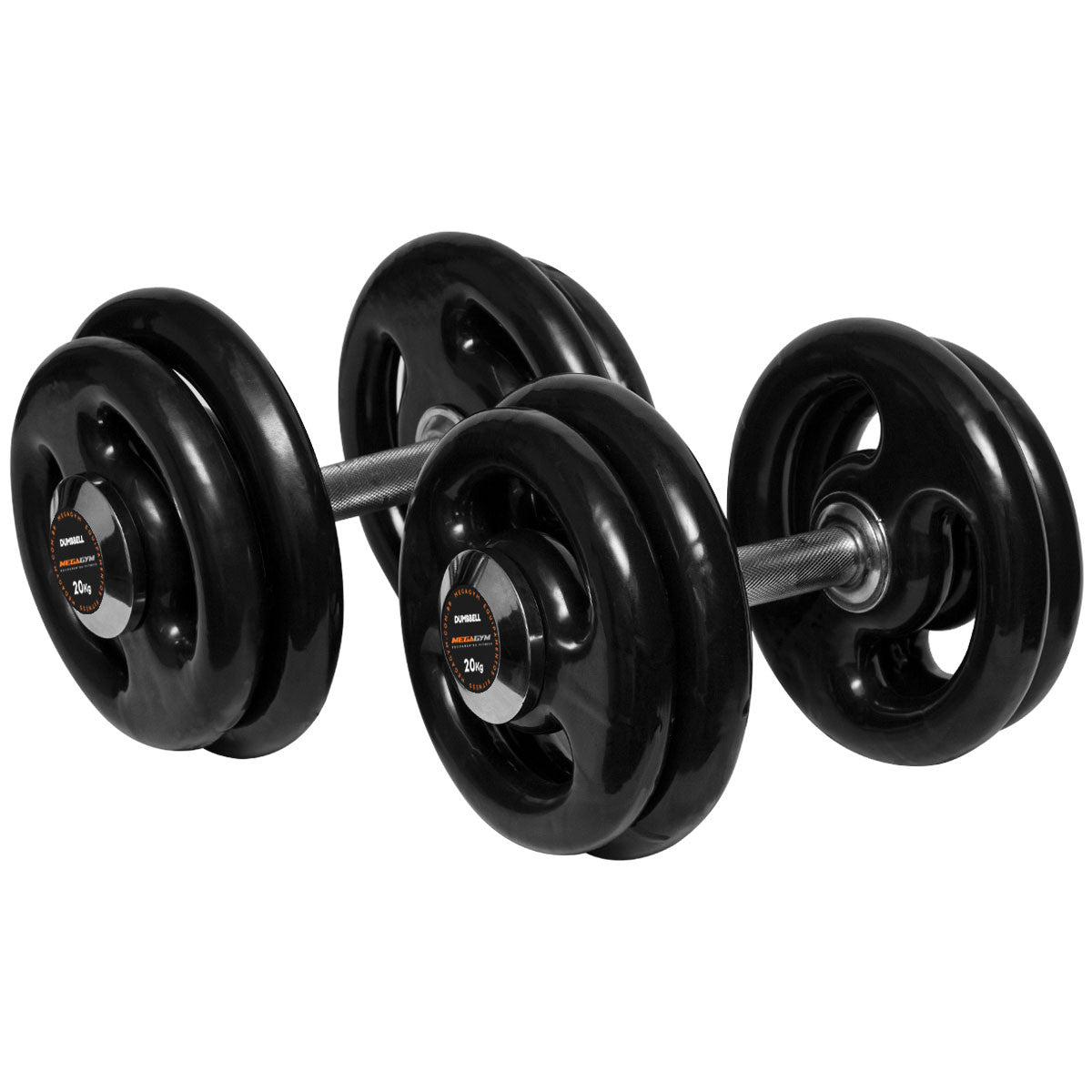 Kit 5 Pares de Dumbells De 12kg Ao 20kg Emborrachados