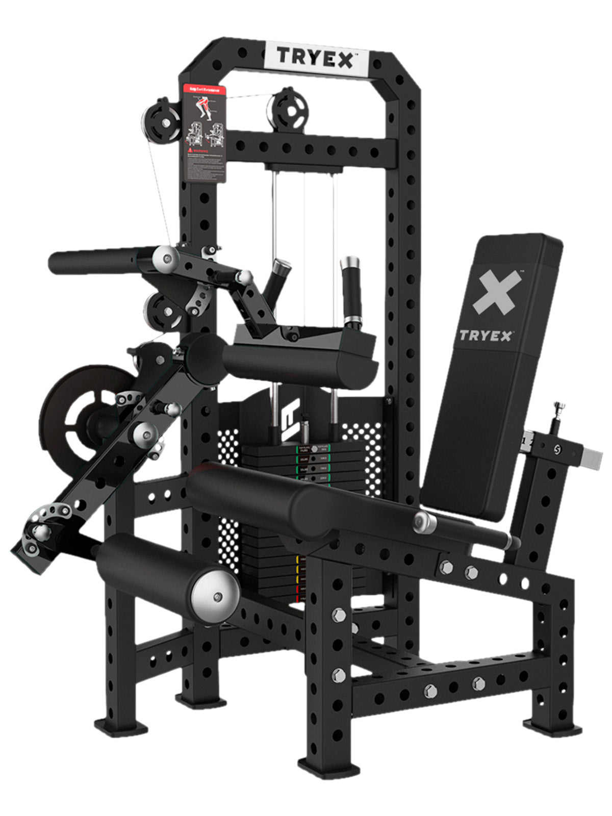 Cadeira Extensora e Flexora Conjugada | Bateria de Peso 100 kg - MegaGym