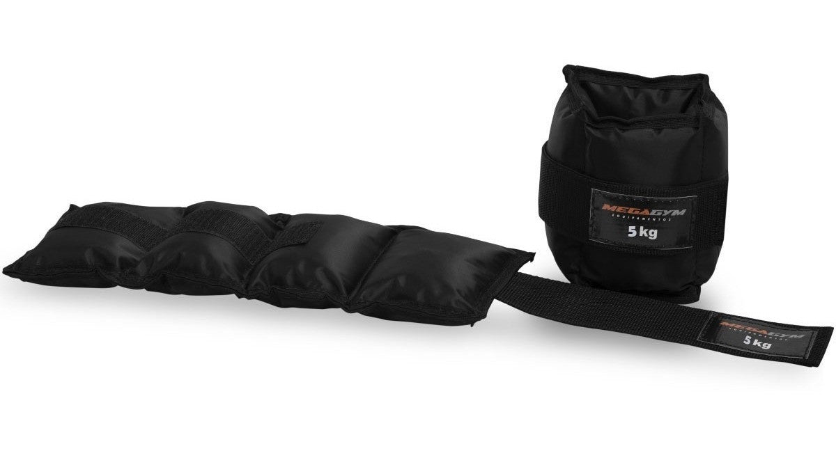 Kit Treino Funcional Pares de Halter Sextavado 1kg E Caneleiras 5kg-MEGAGYM