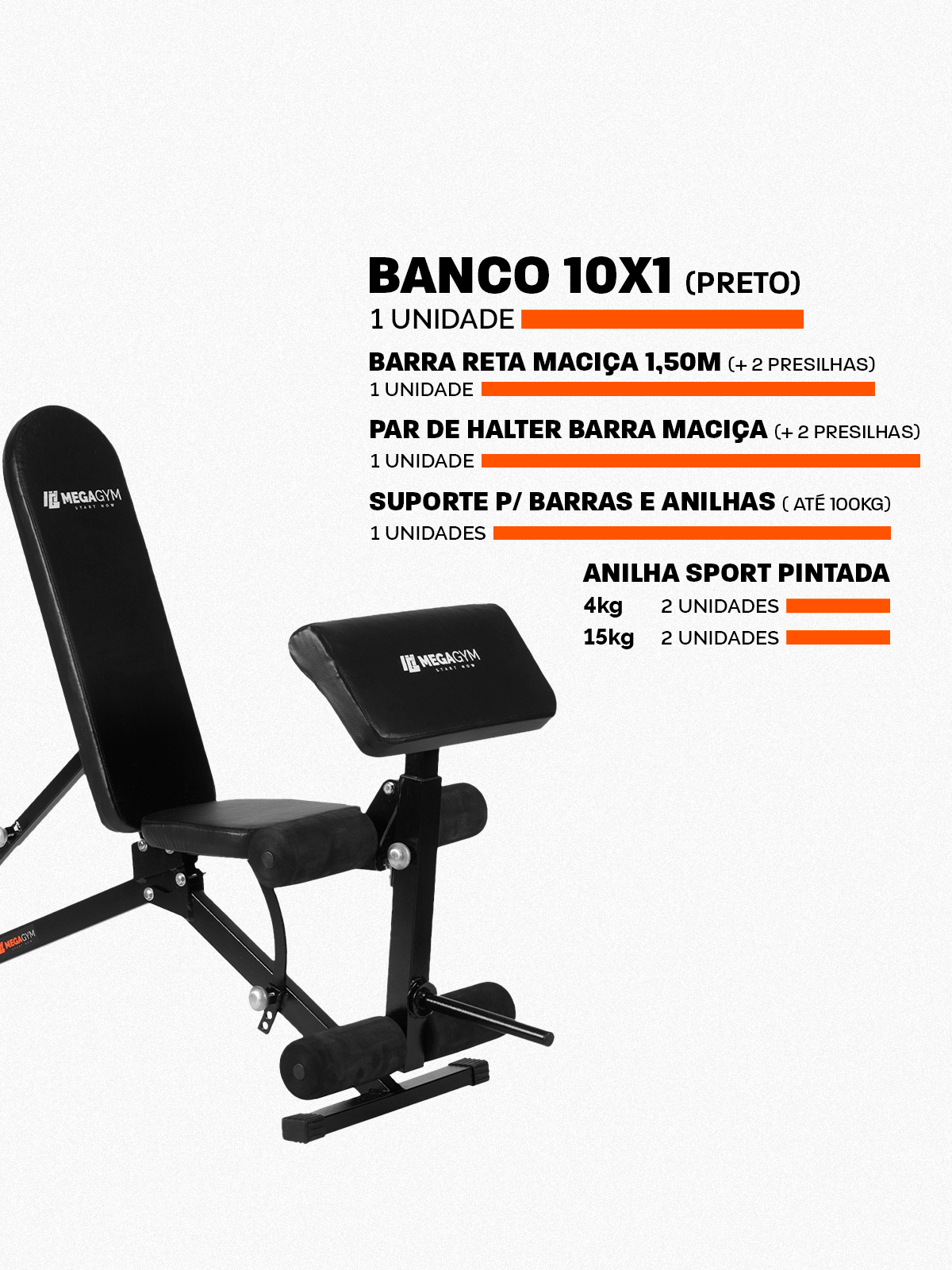 Kit Treino Musculação Completa